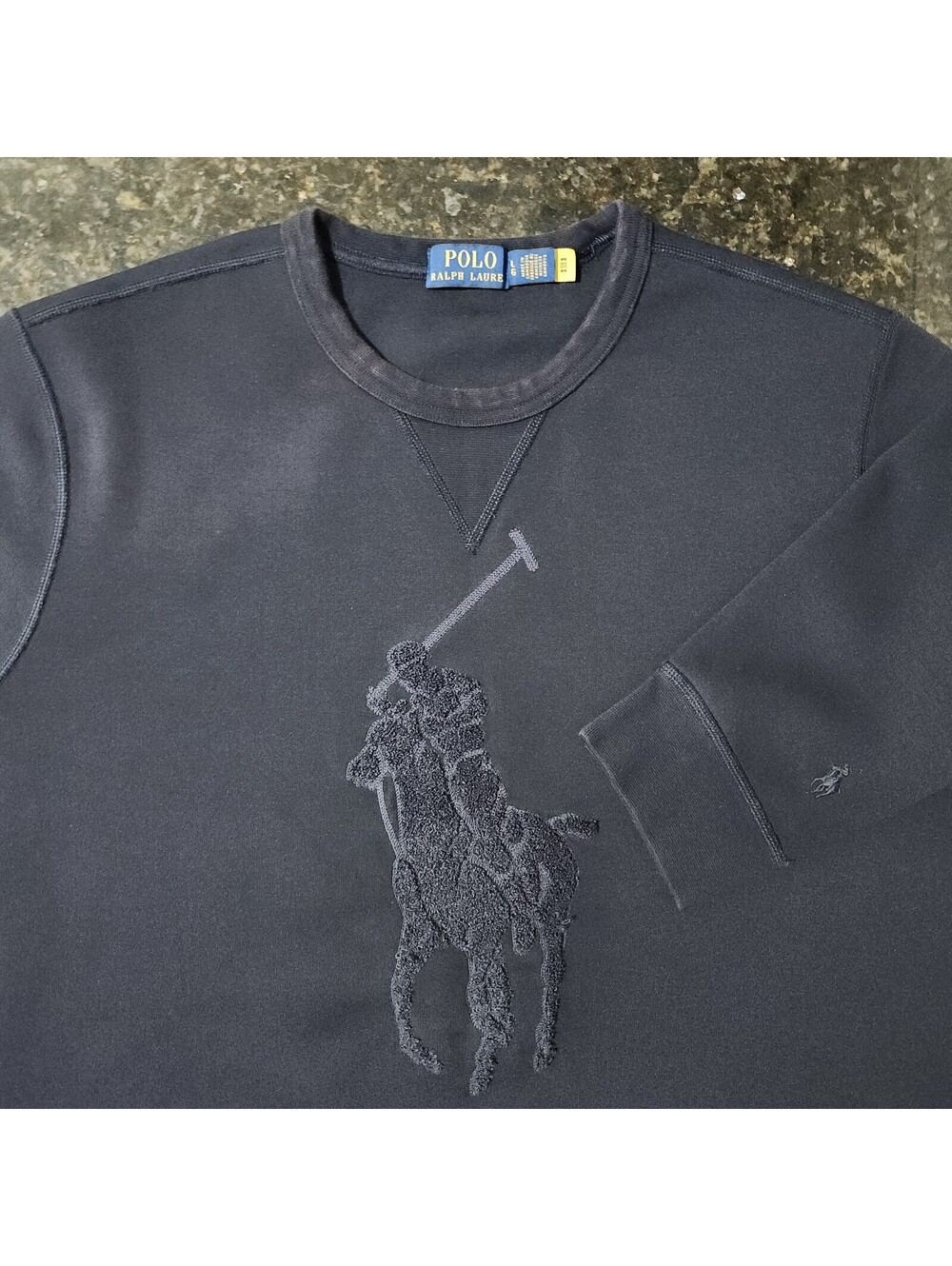 Polo Ralph Lauren Big Pony Horse Logo Crewneck Sweatshirt Pullover Mens Large